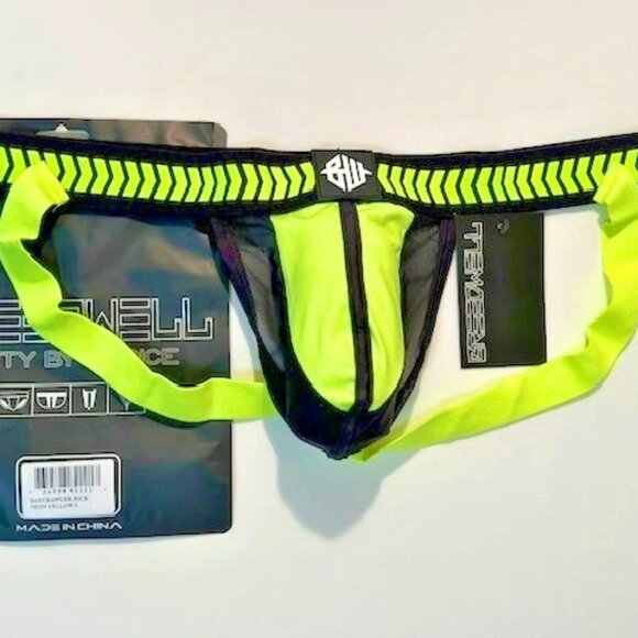 BREEDWELL Other - BREEDWELL Size X-Large Daycralwer Athletic Supporter -Neon Yellow/Black/White